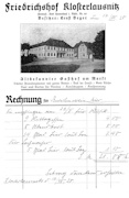 Rechnung von 1928